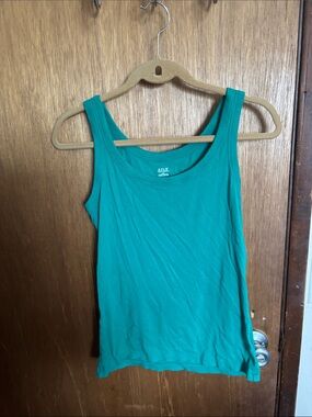 a.n.a Green Women's Scoop Neck Tank Top